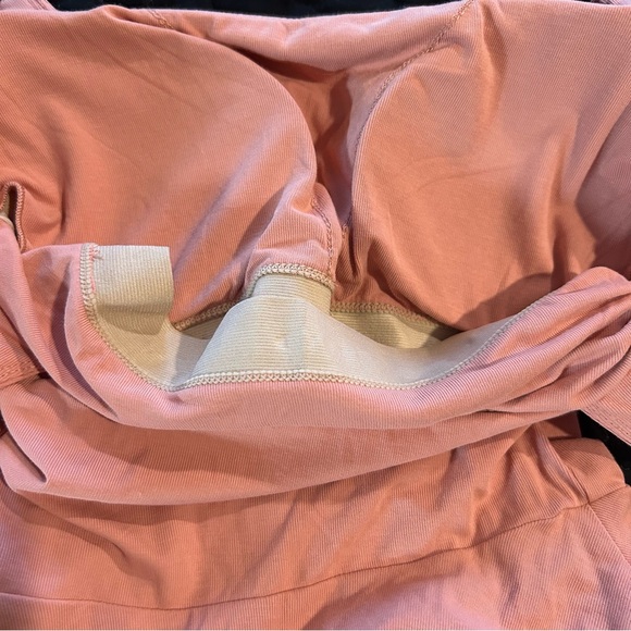 OGL Square Neck Flowy New Airy Brami Midi Dress Rose Mauve XS - Picture 3 of 5